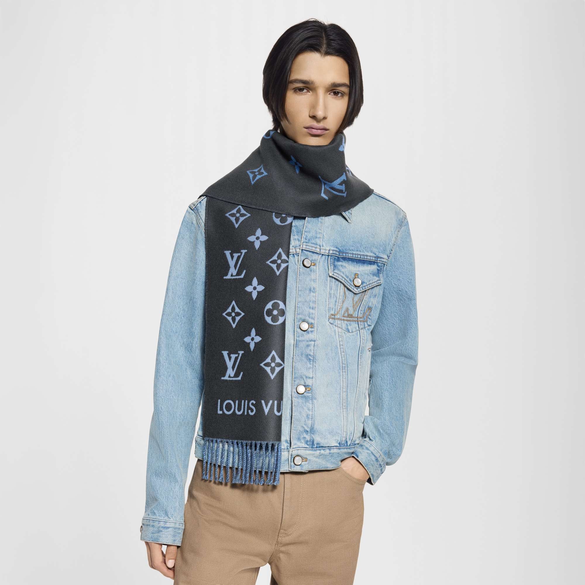 【美品】LOUIS VUITTON マフラー M97442　2025 All About Monogram Gradient Scarf S00 - Accessories M97442 | LOUIS